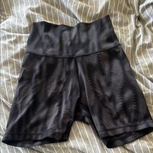 adidas Black Patterned Bike Shorts